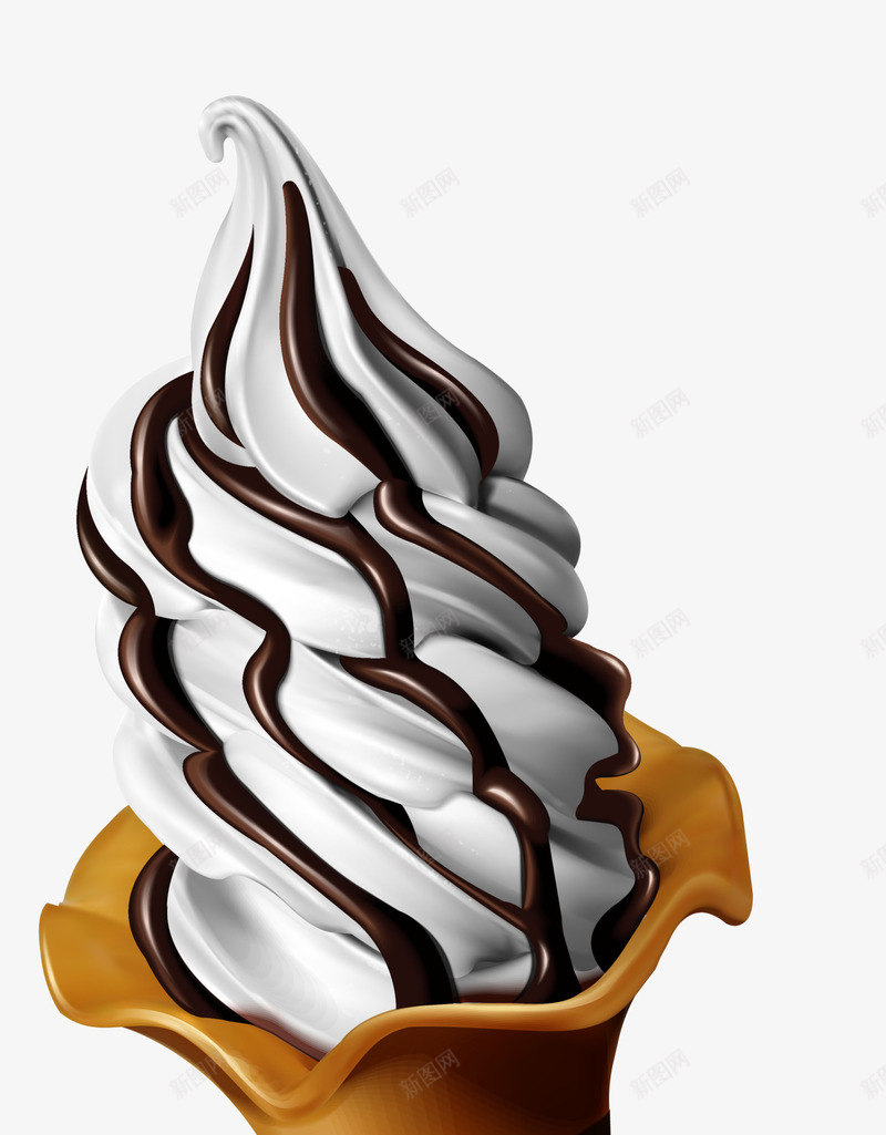 美味巧克力冰淇淋png免抠素材_新图网 https://ixintu.com 巧克力 甜品 甜筒 美味冰淇淋 美食 食品 食物