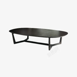黑色圆桌简单质感黑色桌子高清图片