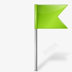 绿色的旗帜图标图标