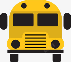 校车巴士样式的校车矢量图高清图片