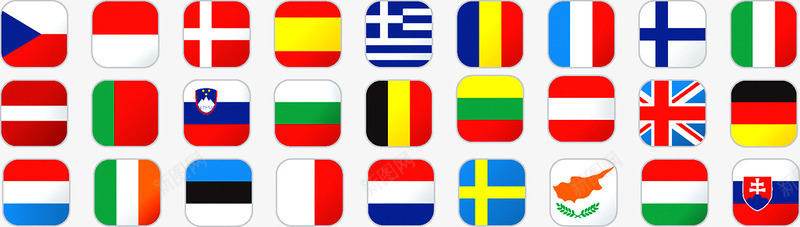 欧盟国家旗帜png免抠素材_新图网 https://ixintu.com 国家 国旗 旗帜 欧盟