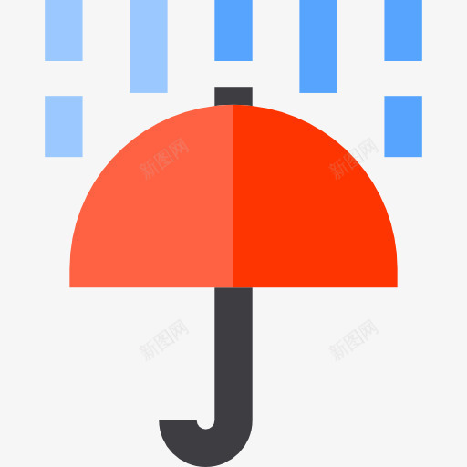 雨图标png_新图网 https://ixintu.com 伞 天气 气象 雨 风暴