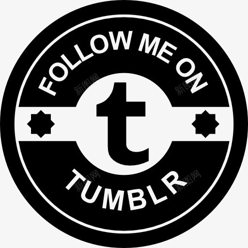 跟随我的Tumblr社会徽章图标png_新图网 https://ixintu.com Tumblr Tumblr徽章 徽章 社会 社会的徽章 跟着我 跟随