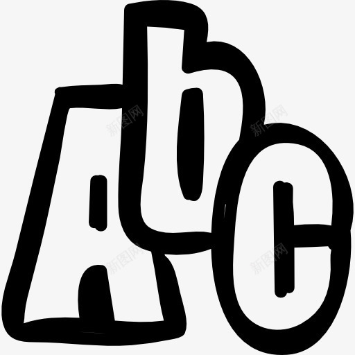 ABC手绘字母图标png_新图网 https://ixintu.com 字母 字母ABC 手绘 教育 看图识字卡，看图识字 老师