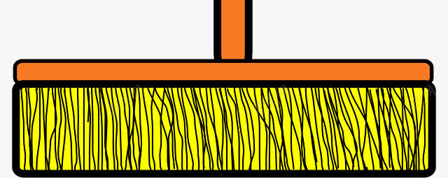 橘黄色的扫把png免抠素材_新图网 https://ixintu.com 扫地 扫把 橘黄色 清理