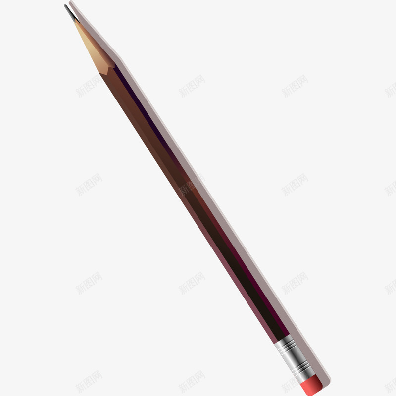 怀旧型铅笔png免抠素材_新图网 https://ixintu.com 怀旧 橡皮擦 虹色 铅笔
