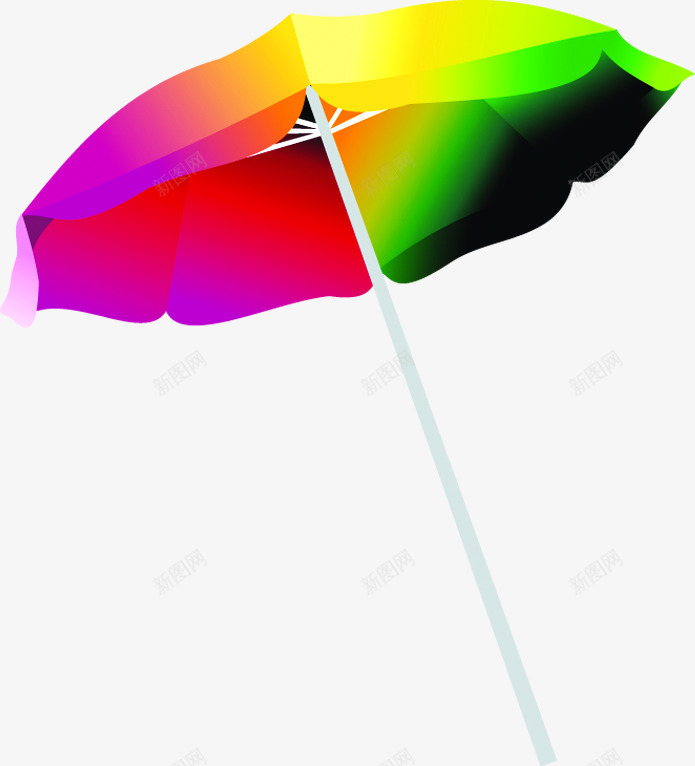 彩色手绘时尚遮阳伞造型png免抠素材_新图网 https://ixintu.com 彩色 时尚 造型 遮阳伞