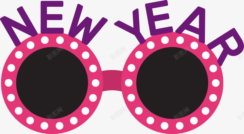 新年红色卡通眼镜png免抠素材_新图网 https://ixintu.com new year 儿童眼镜 卡通眼镜 新年眼镜 红色眼镜