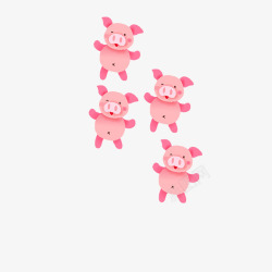 粉色可爱小猪素材