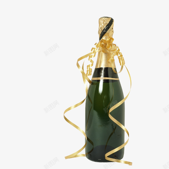 香槟酒瓶png免抠素材_新图网 https://ixintu.com 瓶子 酒瓶 香槟