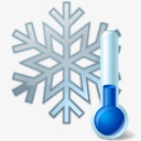 thermometer雪花温度计iconsland天气图标高清图片