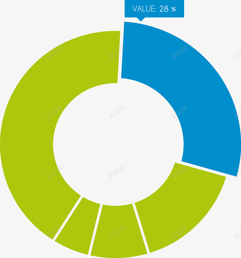 环形饼图图标png_新图网 https://ixintu.com 图标 环形 饼图