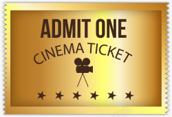 金色电影票金色电影票图标高清图片