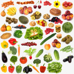 多种蔬菜水果美食食物素材