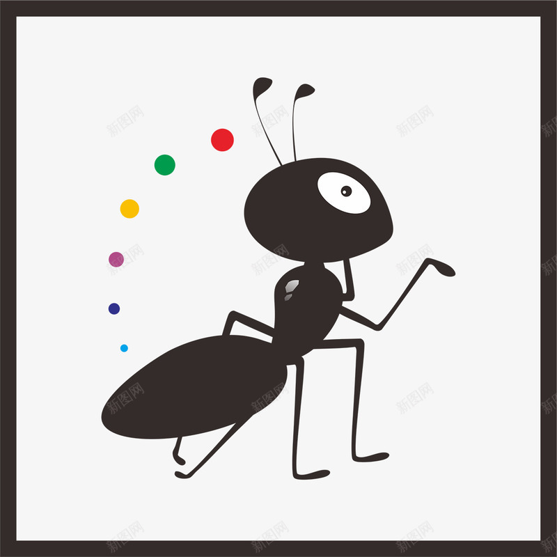 蚂蚁昆虫插画png免抠素材_新图网 https://ixintu.com 卡通 插画 昆虫 素材 蚂蚁
