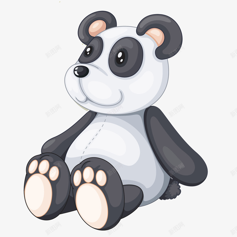 卡通可爱大熊猫png免抠素材_新图网 https://ixintu.com 卡通 可爱 大熊猫