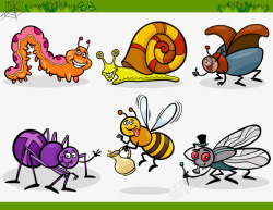 昆虫集卡通昆虫集12矢量图高清图片