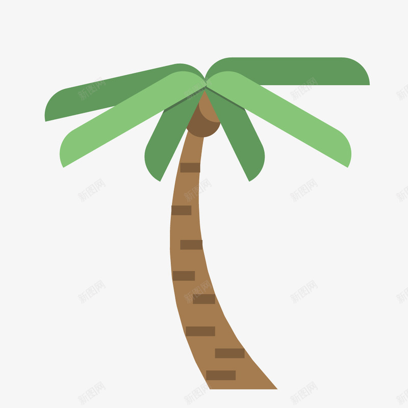 热带椰子树png免抠素材_新图网 https://ixintu.com 叶子 椰子树 海南 热带