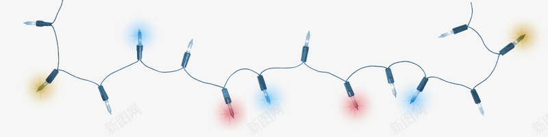 小灯泡连接图png免抠素材_新图网 https://ixintu.com 发光 学习 灯泡 电路 科技 规则 设计 连接