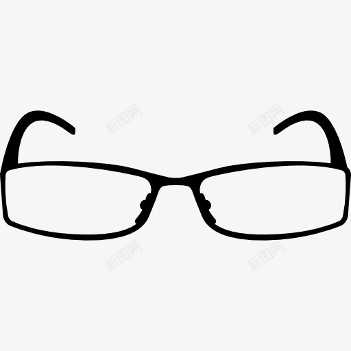 矩形眼镜图标png_新图网 https://ixintu.com 工具和器具 眼镜 矩形