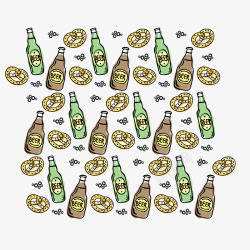 酒瓶底纹矢量图素材
