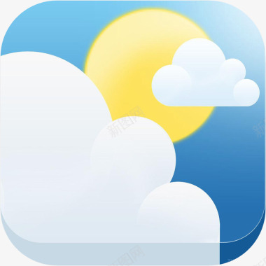 手机智慧气象天气logo图标图标
