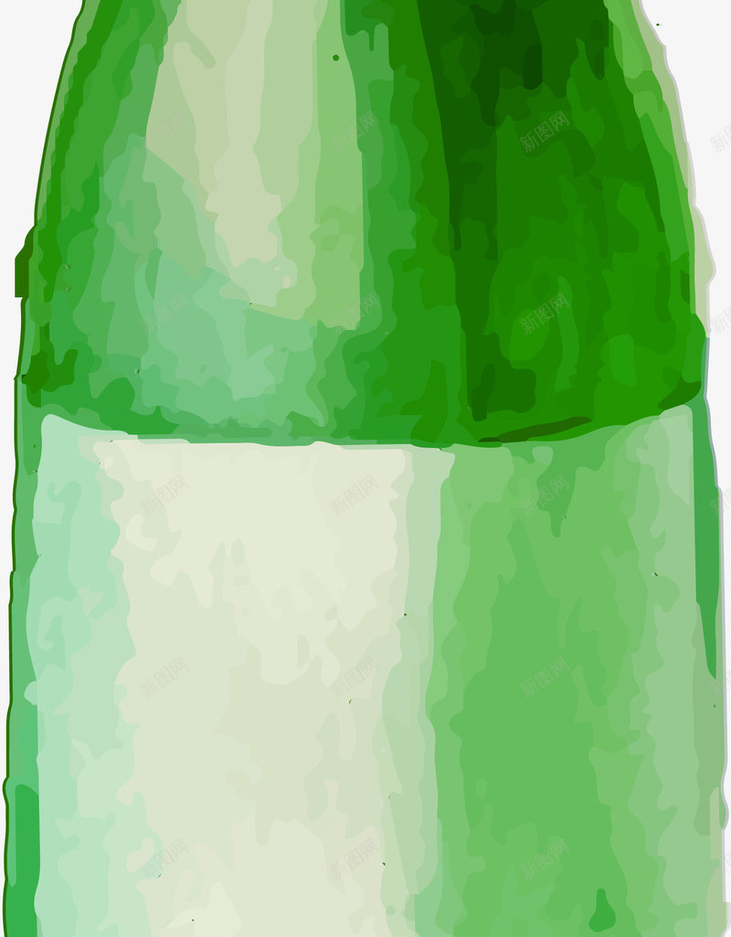 手绘绿色酒瓶瓶子png免抠素材_新图网 https://ixintu.com 小清新 手绘酒瓶 水彩 简约 绿色瓶子 绿色酒瓶