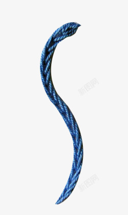 蓝色绳子素材