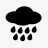 大雨天气符号小图标图标
