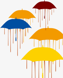 创意雨伞矢量图素材