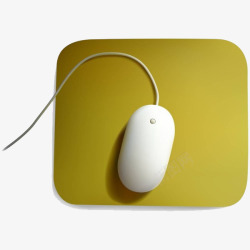 黄绿色鼠标垫鼠标素材