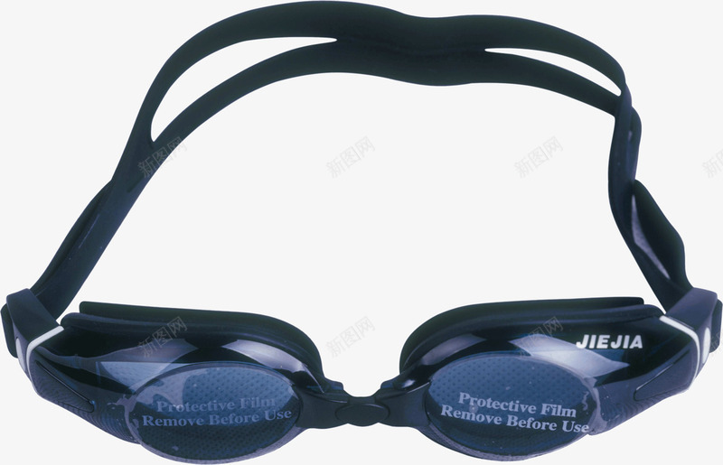 黑色游泳眼镜png免抠素材_新图网 https://ixintu.com 游泳 眼镜 黑色