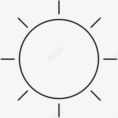 天气符号晴图标图标