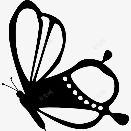 美丽的蝴蝶侧视图标png_新图网 https://ixintu.com 侧面看 动物 昆虫 美 美丽的设计 蝴蝶