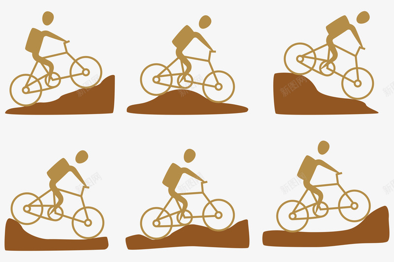 多种山地自行车的形态png免抠素材_新图网 https://ixintu.com 单车 卡通自行车 山地自行车 自行车 自行车手绘 自行车矢量 非机动车