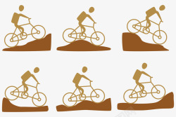 多种形态多种山地自行车的形态高清图片