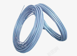 蓝色的钢丝绳素材