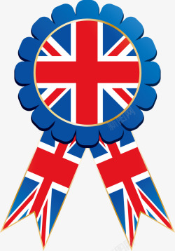 创意英国国旗徽章图素材