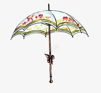 手绘雨伞png免抠素材_新图网 https://ixintu.com 手绘 花朵 花纹 雨伞