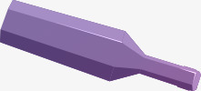 紫色瓶子png免抠素材_新图网 https://ixintu.com 手绘酒瓶 立体几何 立体结构 酒瓶