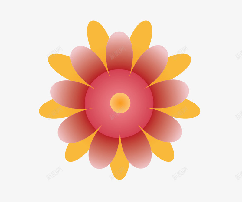 太阳花png免抠素材_新图网 https://ixintu.com 几何图 底纹 抽象 花朵 花纹 阳光