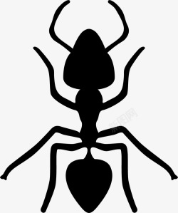 黑蚂蚁蚂蚁支架矢量图图标高清图片