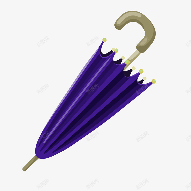 紫色质感卡通雨伞矢量图ai免抠素材_新图网 https://ixintu.com 卡通 紫色 质感 雨伞 矢量图