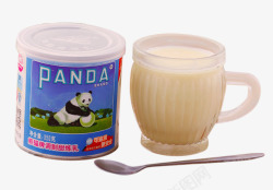 熊猫牌甜炼乳素材