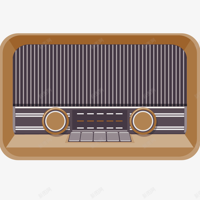 老式收音机png免抠素材_新图网 https://ixintu.com 怀旧 收音机 矢量老式收音机 老式收音机