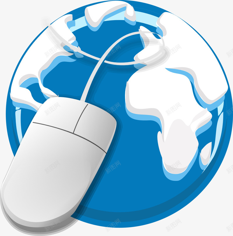 互联网鼠标地球png免抠素材_新图网 https://ixintu.com 互联网 地球 灰白 蓝色 鼠标 鼠标样式