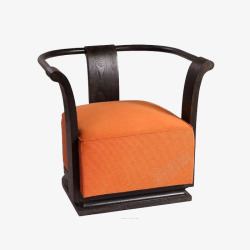 单椅橘色创意单椅高清图片