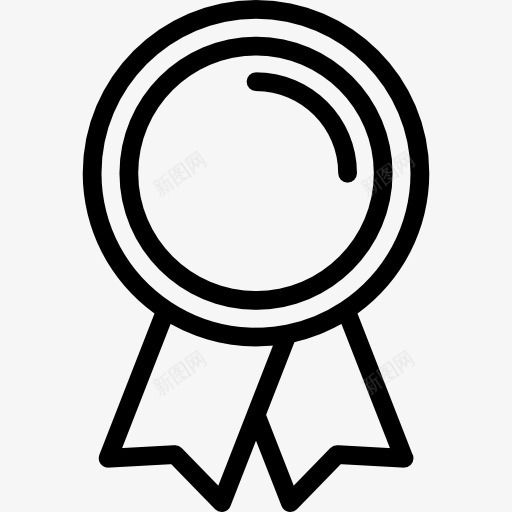 奖励标志一圈图标png_新图网 https://ixintu.com 圆 圆形 奖励 徽章 接口 符号 织带 认可 象征