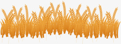 小麦田地金色成熟的小麦田地矢量图高清图片