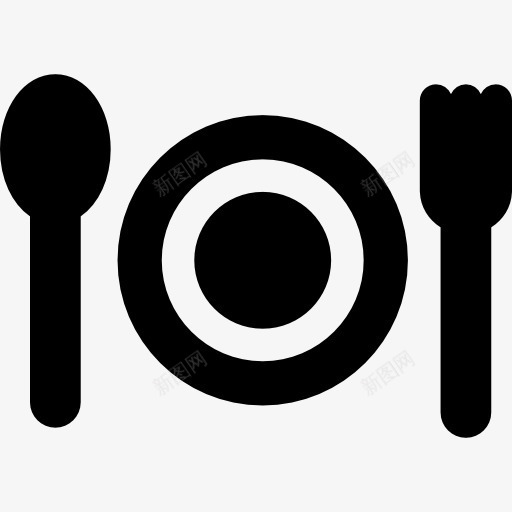 餐具图标png_新图网 https://ixintu.com 勺子 叉子 盘子 碟子 餐厅